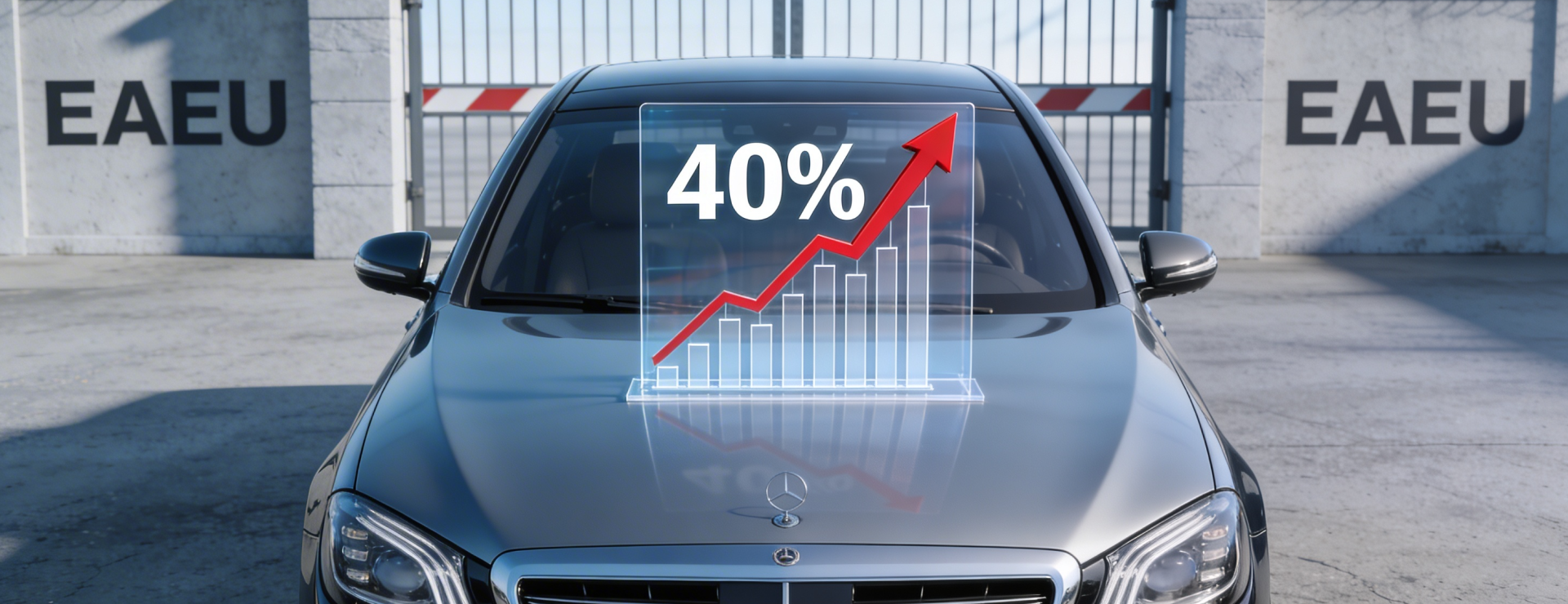 Импортные авто подорожают на 40%